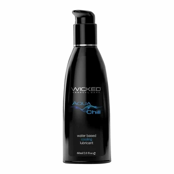 Wicked Aqua Chill Water-Based Lubricant 60ml - Cooling Effect, Vegan