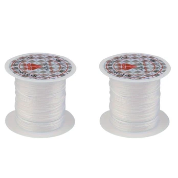 Elastinė virvutė, 4 vnt baltos spalvos