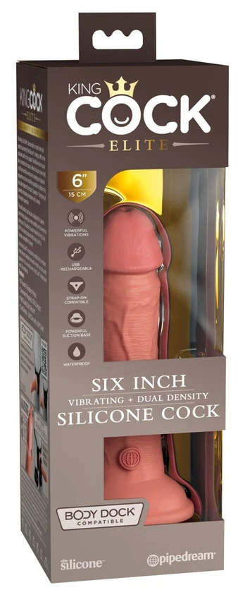 King Cock Nr.6 Vibrating Dual Density