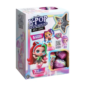 Mini lėlytė K-POP DIVA SQUAD MINI IDOLS, 5 cm