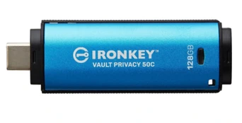 Kingston IronKey Vault Privacy 50C 128GB USB-C 256bit AES Encrypted