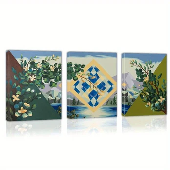 Gamtos ir Geometrijos Drobės Paveikslas