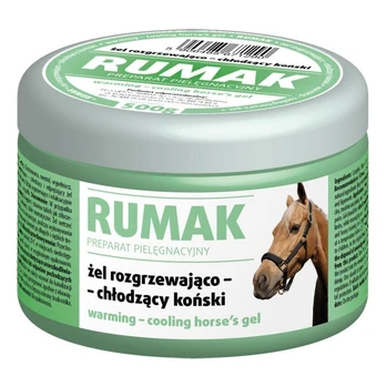 Vėsinantis-šildantis gelis arkliams Rumak, 0.5 kg