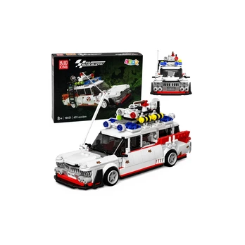 Lean Toys Konstruktorius Ghost Car baltas 631 vnt.