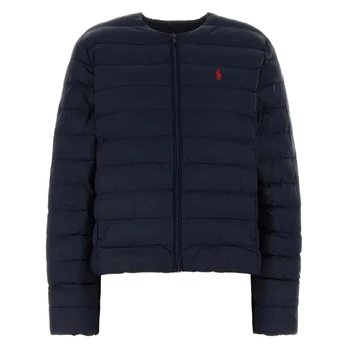 Pūkinė striukė moterims, Mėlyna, Woven-puffer-jacket