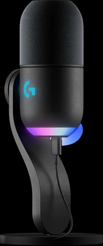 LOGITECH G Yeti GX RGB Gaming Microphone - LIGHTSYNC - Juodas - USB