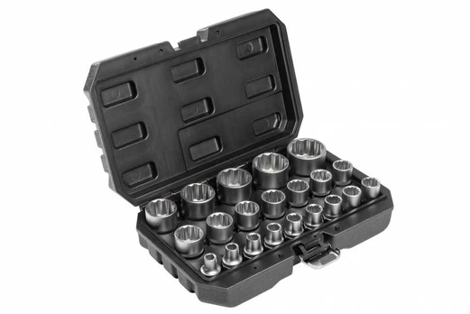 1/2" socket wrench set, 21 pcs.
