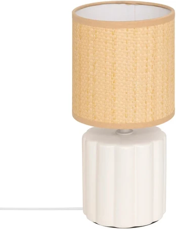 Lamp Keraminė lempa TYLIA, Ø 13 x 26.5 cm, balta