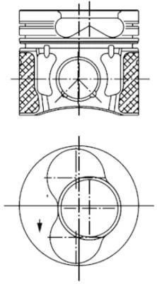 Stūmoklis KOLBENSCHMIDT 99851600