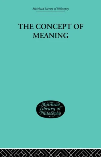 Concept of Meaning