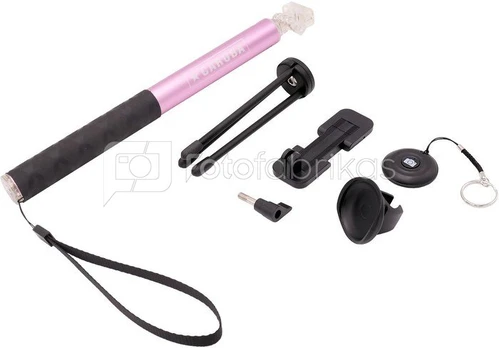 Caruba Selfie Stick Large bluetooth Pink