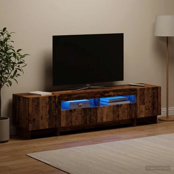 5 dalių LED televizoriaus stovas Sendintos medienos