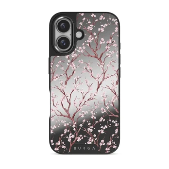 Sakura - iPhone 16 Case, Elite Mirror Dark (MagSafe) / Gunmetal