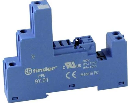 Finder Schraubfassung blau 97.01