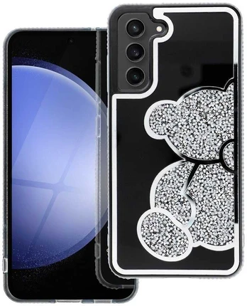 TEDDY BEAR dėklas, skirtas SAMSUNG A36 5G sidabrinis