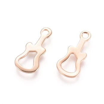 Nerūdijančio plieno 304 pakabukas "Gitara" 14x6x1 mm 2 vnt.