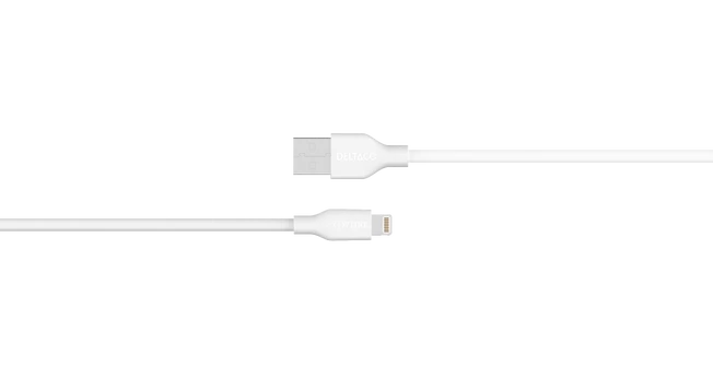 388 USB-A Lightning laidas DELTACO, 1 m, baltas / IPLH-401-1 / 1903213
