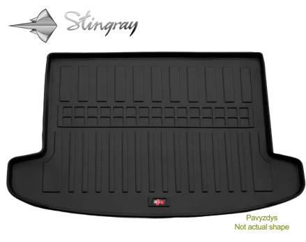 Guminis bagažinės kilimėlis RENAULT Megane IV (2015->), (universal) black /6018071