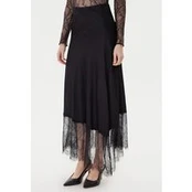 TWINSET Midi sijonas 252LL2TCC Juoda Regular Fit