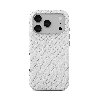 Glacial Desert - White Snakeskin iPhone 17 Pro Case, Tough (MagSafe) / N/A