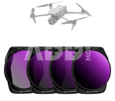 K&F Concept K&F DIJ AIR 3S 4pcs filter Kit(ND8&PL+ND16&PL+ND32&PL+ND64&PL)HD, single-sided anti-reflection green