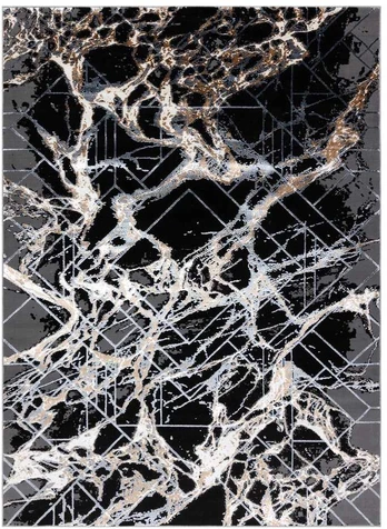 Dywan WELLI ABSTRACT 2 spalva pilka 160x220 Hakano