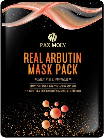 PaxMoly, Real Arbutin, Hydrating, Sheet Mask, For Face, 25 ml