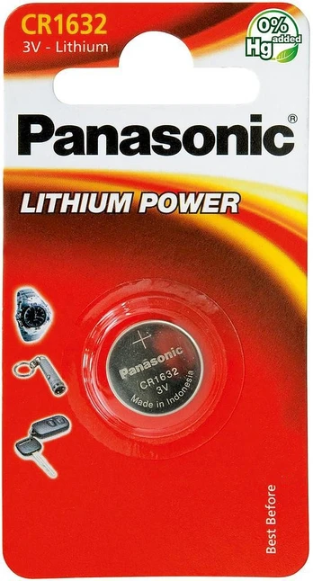 Elementai PANASONIC LITHIUM, CR1632/1B, 1 vnt