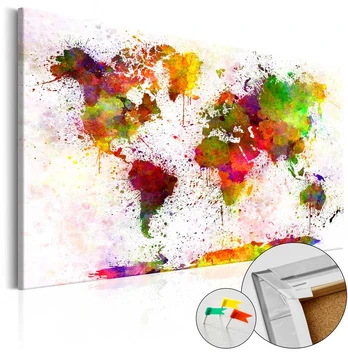 Artgeist Kamštinis paveikslas - Artistic World [Cork Map]