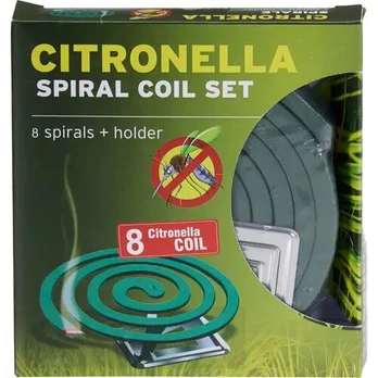 Citronella spiralės nuo uodų, 8 vnt.