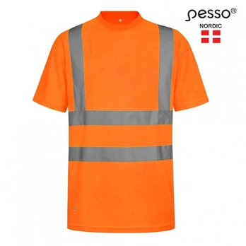 Marškinėliai PESSO HVMOR Hi-vis,oranžiniai