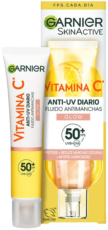 Garnier Skinactive Vitamina C Fluido Antimanchas Spf50 Glow 40ml