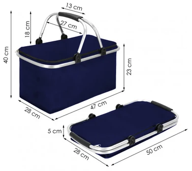 "Heckermann" pikniko krepšys 30L Navy blue