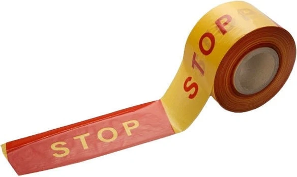 Barjerinė Stop juosta, 10cm x 100m