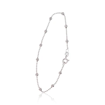 Itališka sidabrinė grandinėlės apyrankė „Beads V“