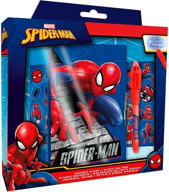 Kids Licensing Marvel Spiderman Diary + Magic pen