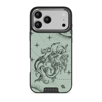 Virgo - iPhone 17 Pro Max Case, Elite Dark (MagSafe) / Silver / Turquoise