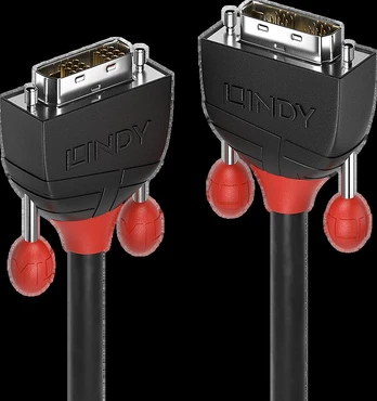 Lindy DVI-D Single Link Kabelis Juodas Line 10m