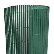 Dvipusė sodo tvora, žalia, 90x500cm, PVC kaina