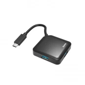 USB hub Hama USB-C 4 port USB 3.2 Gen 1 kaina