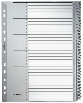 Leitz Plastikinės spaudos kasetės 1- 31 (12810000)