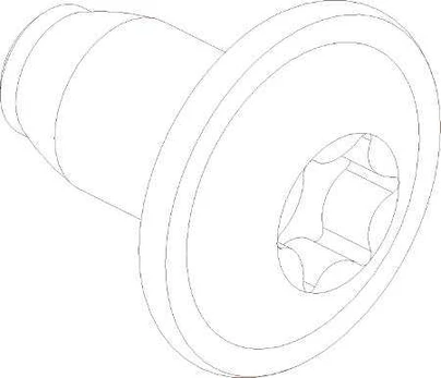 CUBIC Skrue gevindform torx FLANGE