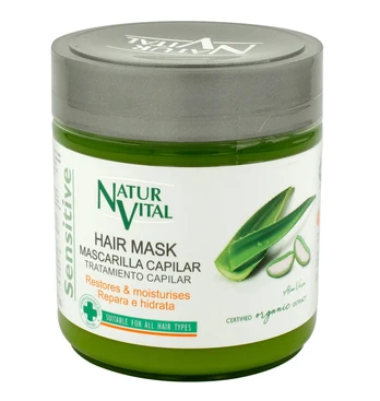 Kaukė plaukams Natur Vital Sensitive, 500 ml