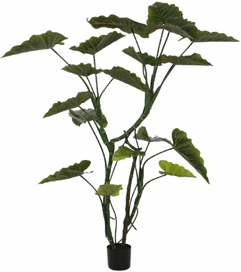Dirbtinis augalas vazone, žalia sp./rusva sp., 160 cm