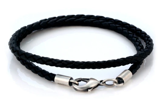 Bico 4mm juodas pintas karoliai (CL14 juodas)