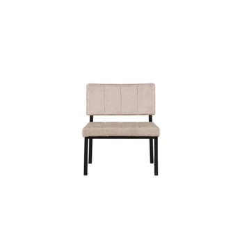Fotelis Monett - juodas / beige velvetas