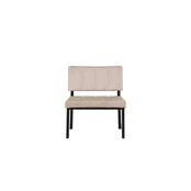 Fotelis Monett - juodas / beige velvetas kaina