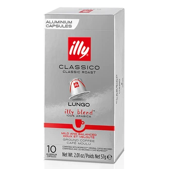 Kavos kapsulės suderinamos su Nespresso® Illy Classico Lungo 10 vnt.