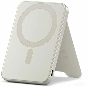 Satechi Qi2 5K Magnetic Power Bank with Stand - Sand