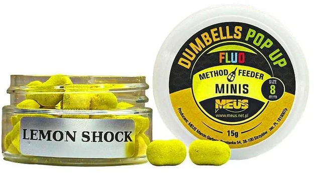 Boiliai Meus Dumbells Pop Up Mini 8mm - Lemon Shock
